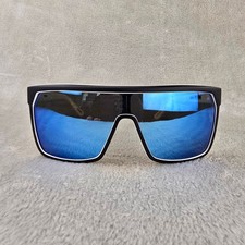 Spy Optic Flynn Black Whitewall Frame Sunglasses Blue Lens 134 00-140