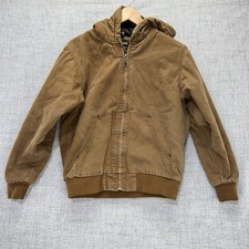 WFS Element Gear Jacket Youth Medium Canvas Quilt Lined Insulated Work Bomber