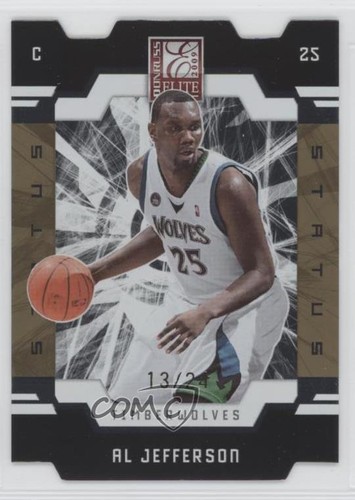 Al Jefferson [Die Cut Status Gold] #65 2009 Donruss Elite card