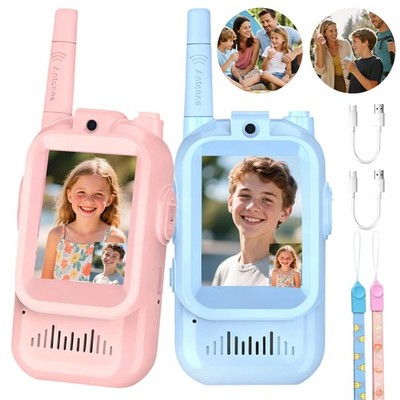 Walky Talky Video-Walkie-Talkie-Kinder Walki Talki mit Kamera USB-C mit Display