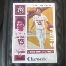 JOSH CHRISTOPHER RC 2021-22 Panini Chronicles Draft Picks #22 ROOKIE Arizona St