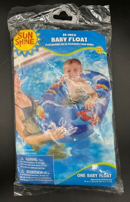 Sun Shine 39 Inch Baby Pool Float New In Package - Ages 3-6