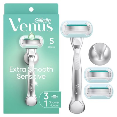 Venus Extra Smooth Sensitive System Razor + Razor Blade Refills