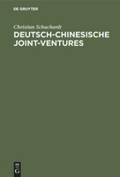 Deutsch-Chinesische Joint-Ventures | Buch | 9783486230369