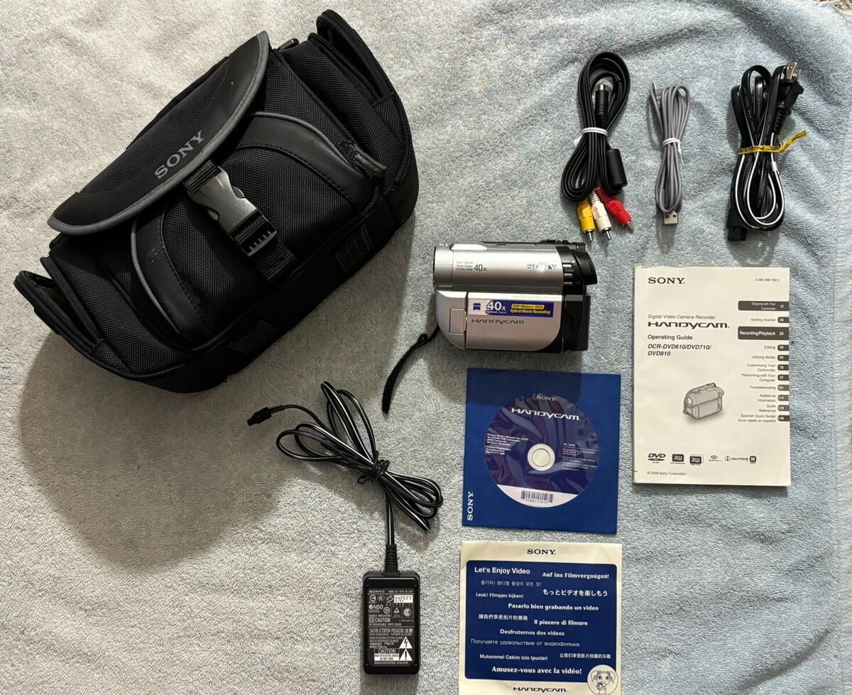 Sony Handycam DCR-DVD610 Camcorder 40x Hybrid Zeiss Manual Sony Handycam DCR-DVD610 Camcorder 40x Hybrid Zeiss Manual