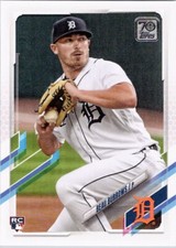 2021 Topps #123 Beau Burrows RC Detroit Tigers