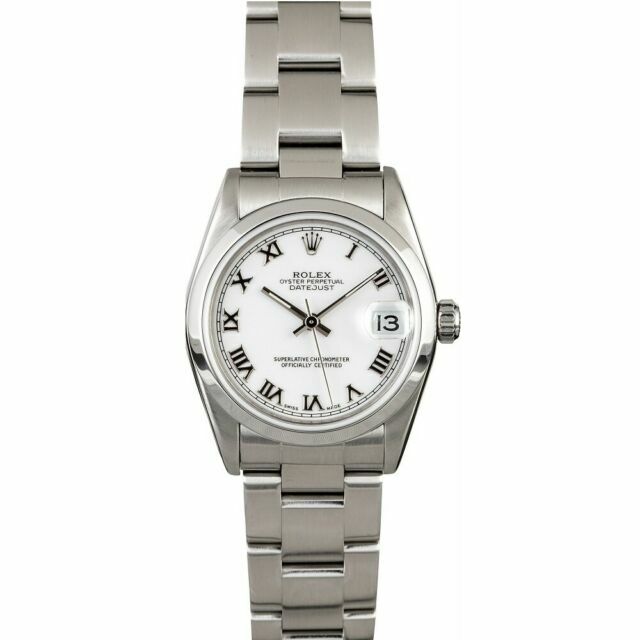 Rolex Datejust White Unisex Adult Watch 