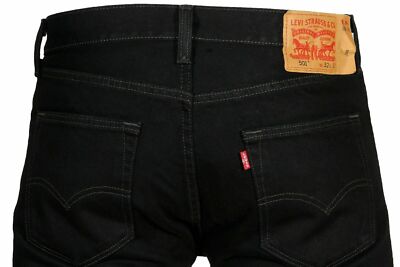 Levis 501 Original Fit Jeans Straight Leg Button Fly 100% Cotton Blue Black