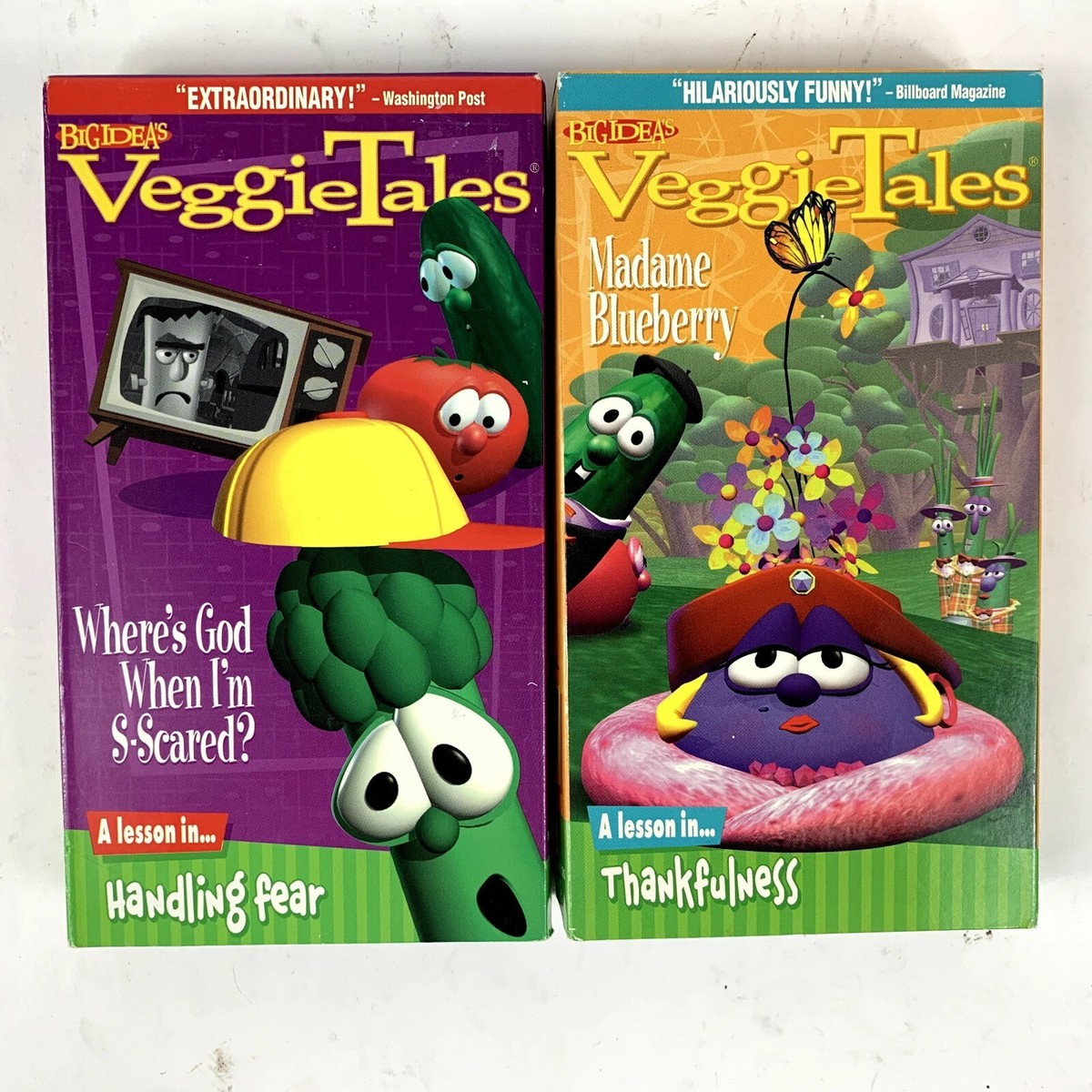 Lyrick Studios Veggietales Lot of 4 VHS Tapes Lyle, Esther