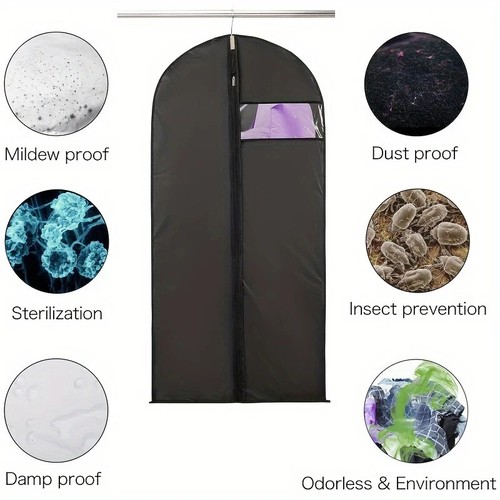 Set of 5 Garment Bag Suit Bag for Storage and Travel 40 Inch Washable Suit Cover - Picture 9 of 10