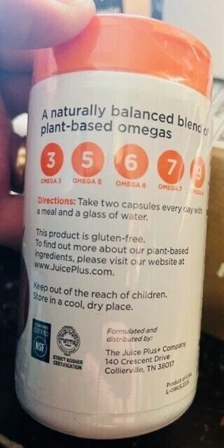 Juice Plus+ Paquete de 4: OMEGA, FRUTAS, VERDURAS Y BAYAS (4 botellas/480 cápsulas) ¡26/10! Foto 3 de 4