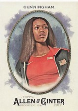 2017 ALLEN AND GINTER HOT BOX FOIL #70 VASHTI CUNNINGHAM