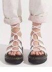 Dr Martens Nartilla  sandals White leather women Sz10 Unisex Mens 12 — photo 1