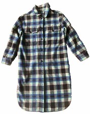 Sanctuary Anthropologie Check Shacket With Wool Size M Quite Pilled Loose Button