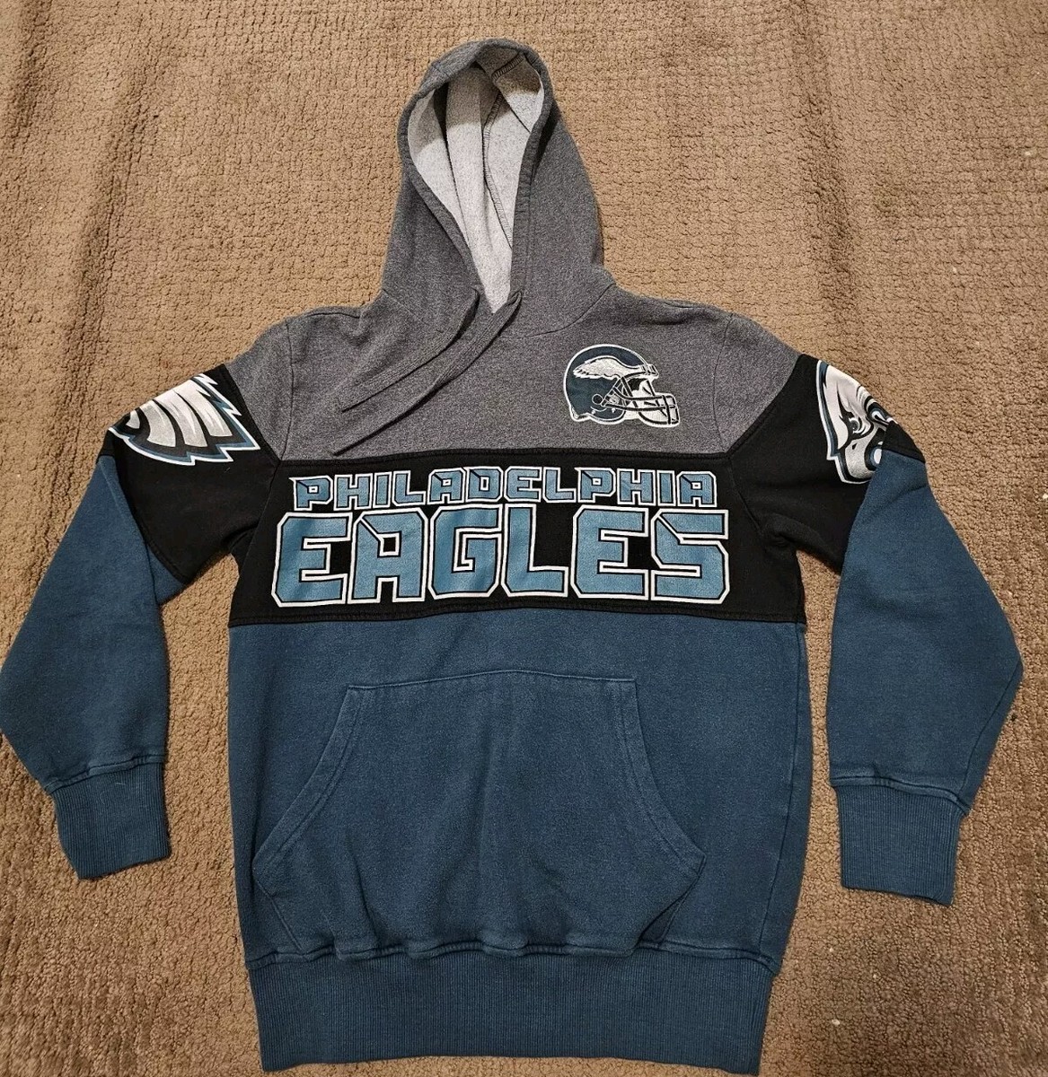 【US限定】STARTER NFL Philadelphia Eagles Vintage Hoodie Vintage Starter - PHILADELPHIA EAGLES - Men's Green/Black