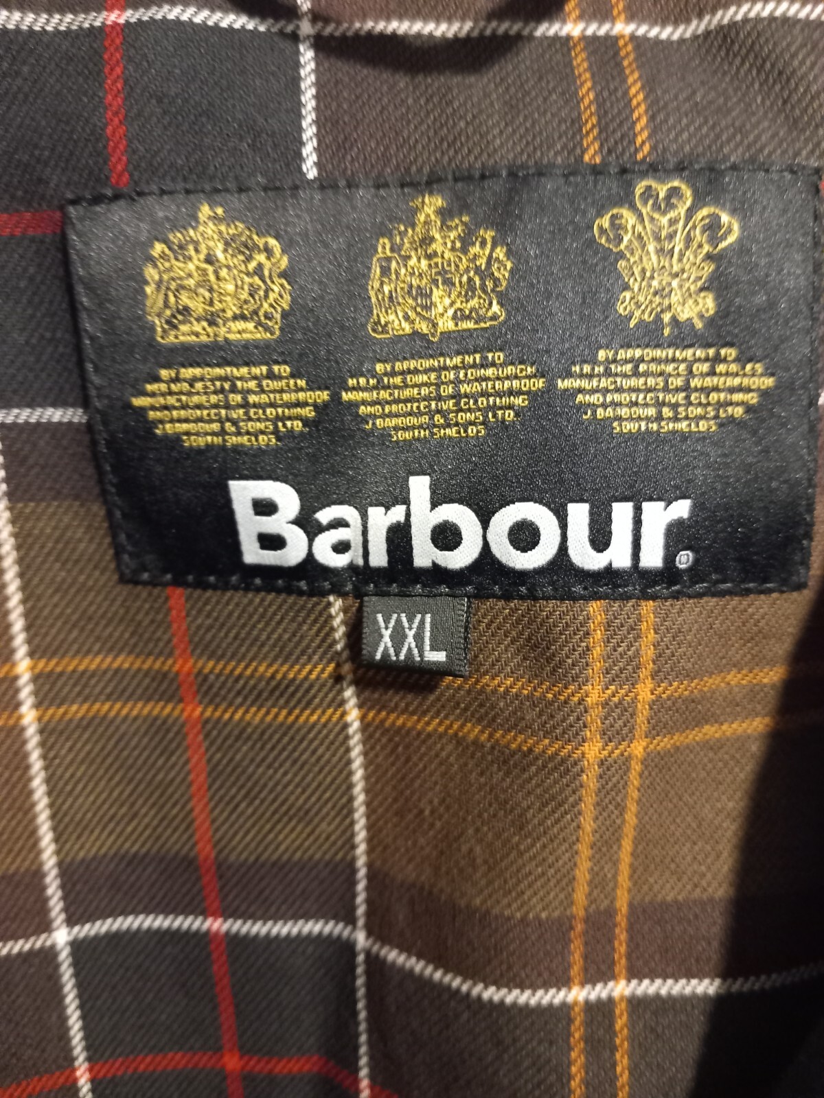 Barbour wax jacket xxl men eBay