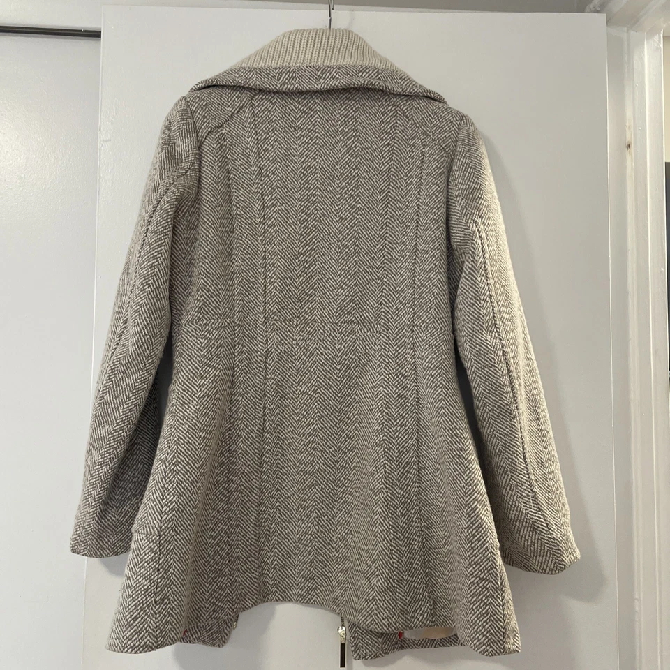 Hermoso Abrigo Kensie Espiga Color Crema Talla M Excelente Estado Foto 4 de 4