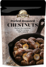Trustin Peeled Roasted Chestnuts 80g - Pack of 6