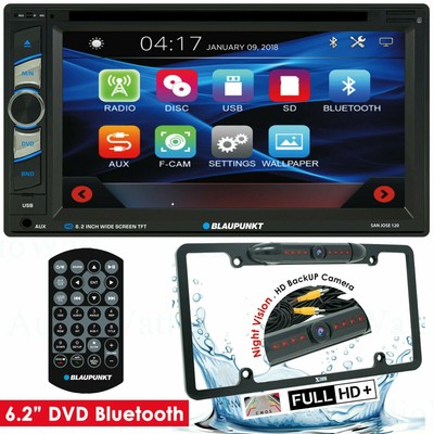 BLAUPUNKT SAN JOSE 120 CAR 6.2'' 2 DIN TOUCHSCREEN DVD BLUETOOTH + CAMERA-XV-30BK
