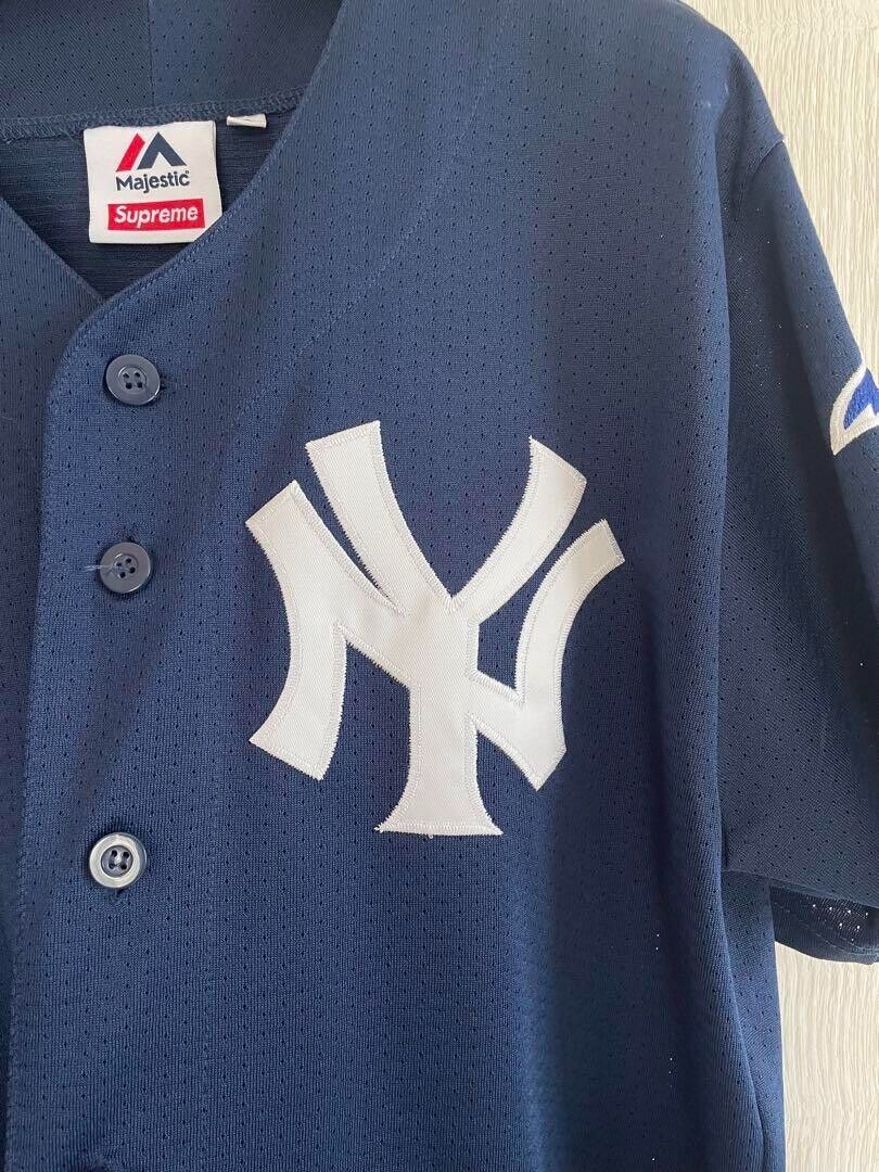 Supreme New York Yankees Majestic Baseball Jersey Black S(US Supreme New York Yankees Majestic Baseball Jersey Black S(US