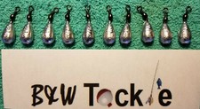 Lead Bass Casting Sinkers w/ black Swivels~Package of 10~Choose Size~Free Ship