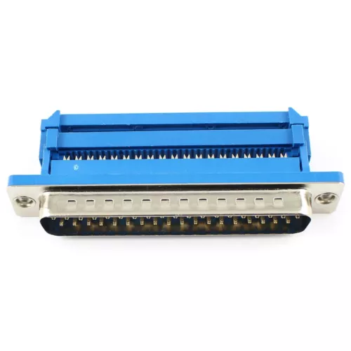 2Pcs D-SUB 37 Pin Male IDC Type Adapter Connector For Flat Cable DB37M