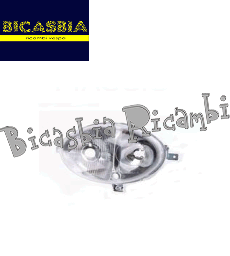 10302 - Front Headlight Piaggio 125 150 Liberty 96-02 Vespa Et2 Et4 96-02