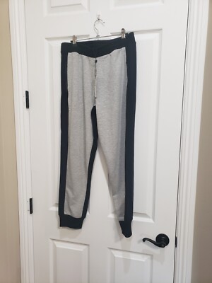MaxSport Womens Joggers Black Heather Grey NWT $158 size L  Unique Style Active 