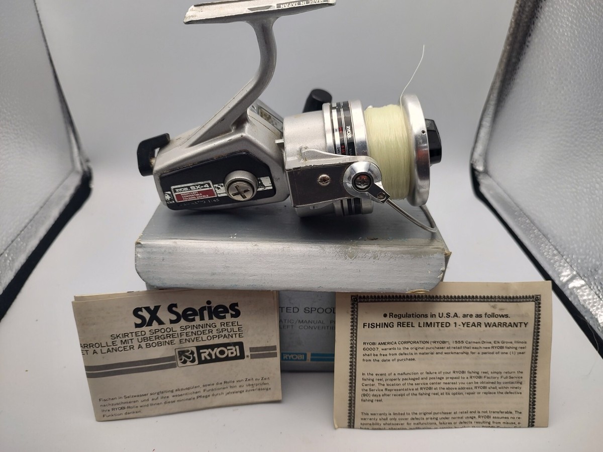 Ryobi SX-1 Skirted Spool Spinning Fishing Reel- 4.8:1 Gear