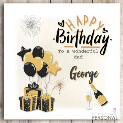 Personalised Birthday Card for Dad Son Grandson Husband Friend Brother ...