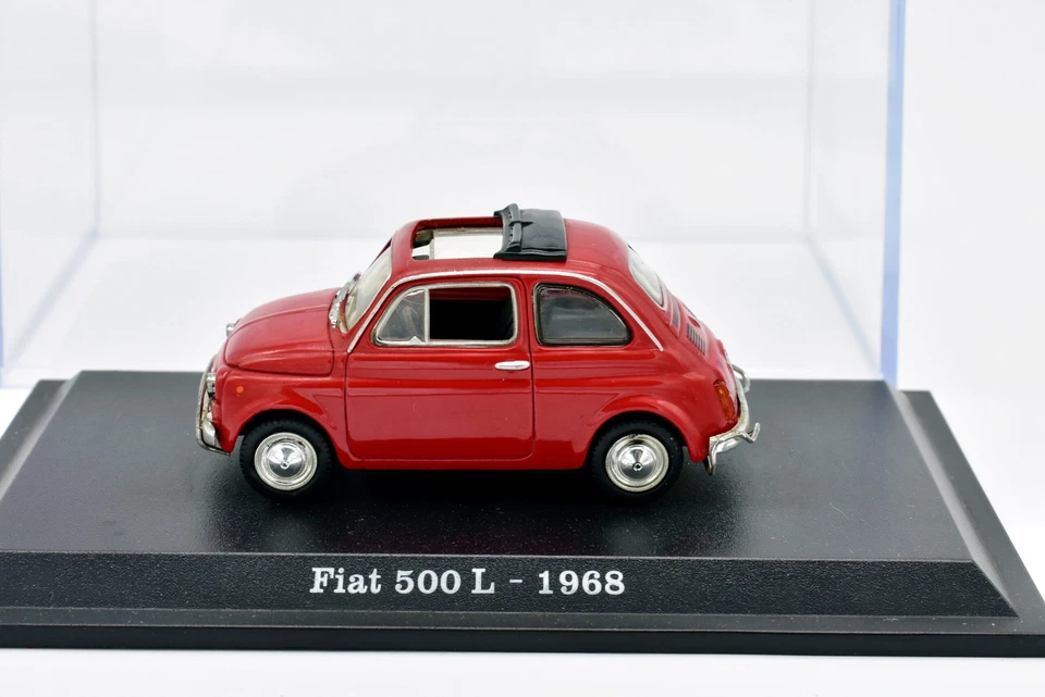 Modellino auto scala 1:43 FIAT 500 L rosso diecast collezione modellismo norev - Immagine 3 di 4