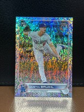 2022 Topps JUSTIN BRUIHL Dodgers #658 Rookie rc HOBBY FOILBOARD 085/390