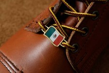 2 Mexico Flags Shoes Boot Lace Keeper Holder Charms Mexican by BrooklynMaker