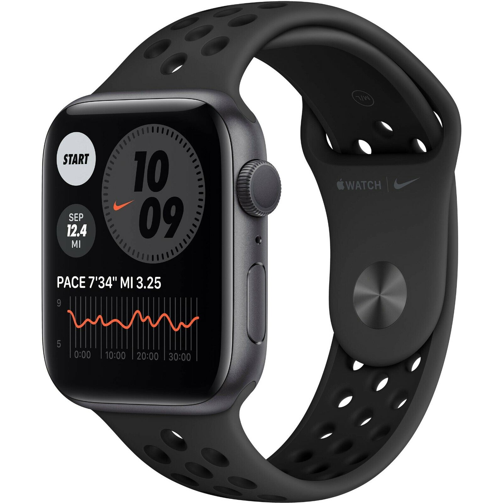 Apple Watch Series 6 Nike 44mm Space Gray Aluminum Case with