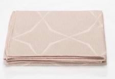 David Fussenegger Wohndecke Lido 'Waben' 140 x 200 cm Kreide - Beige - 5009/81