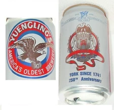 EMPTY BEER CAN 1991 #1 USA CAPITAL YORK DAVID YUENGLING PENNSYLVANIA WHITE ROSE