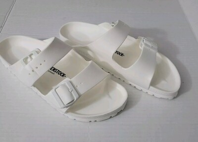 BIRKENSTOCK ESSENTIALS ARIZONA WATERPROOF WOMENS SANDAL WHITE SIZE