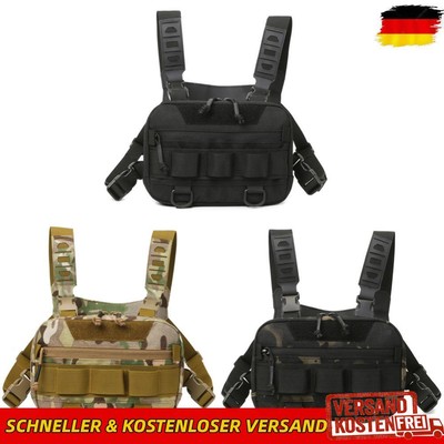 Travel Vest Backpack with Adjustable Straps Front Chest Pack Outdoor Cycling Bag