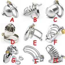 Chastity Belt Cage Device Lockable for Male 3 Sizes Ring Metal steel Restraint
