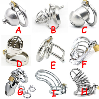 Chastity Belt Cage Device Lockable for Male 3 Sizes Ring Metal steel Restraint