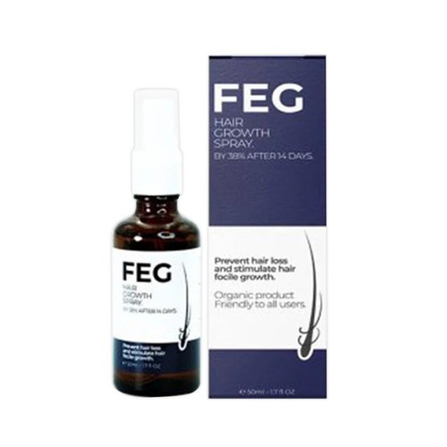 FEG Organic Anti Hair Loss Hair Growth Cure Oil Spray For Thicker Long Hair 50mL - Picture 4 of 10