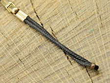 Vintage Butterfly Clasp Stainless Steel & Nylon Loop End Unused NOS Watch Band