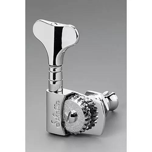 NEW Schaller 4 In Line M4S Lightweight Bass TUNERS Chrome 22:1 Ratio TK-0990-010