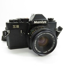 Mamiya ZE 35mm Film Camera w/Mayima-Sekor E 50mm Lens Black UNTESTED