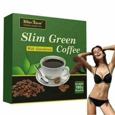 SLIM GREEN COFFEE With Ganoderma HEALTHY WEIGHT LOSS. Weight Control Detox Tea.