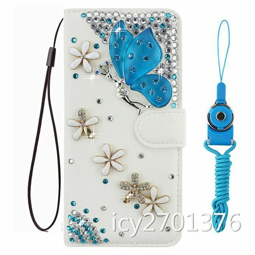 For Apple iPhone 13 series Luxury Bling Diamonds leather Wallet Cases skin Cover - Picture 12 of 28