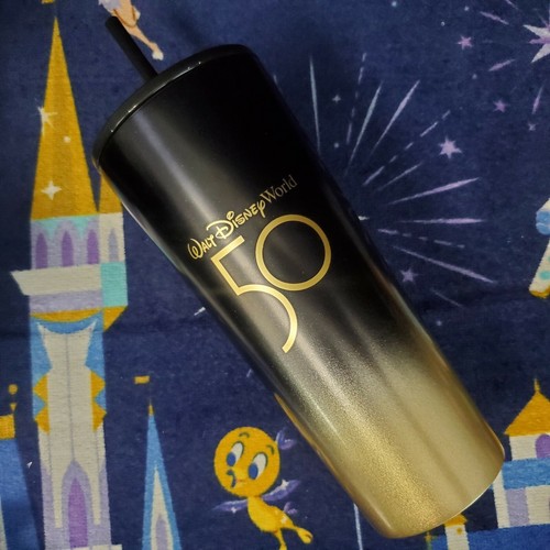 *Set of 3* Disney Parks Starbucks 50th Anniversary Gold Luxe, Blue, Pink Bling - Picture 4 of 6