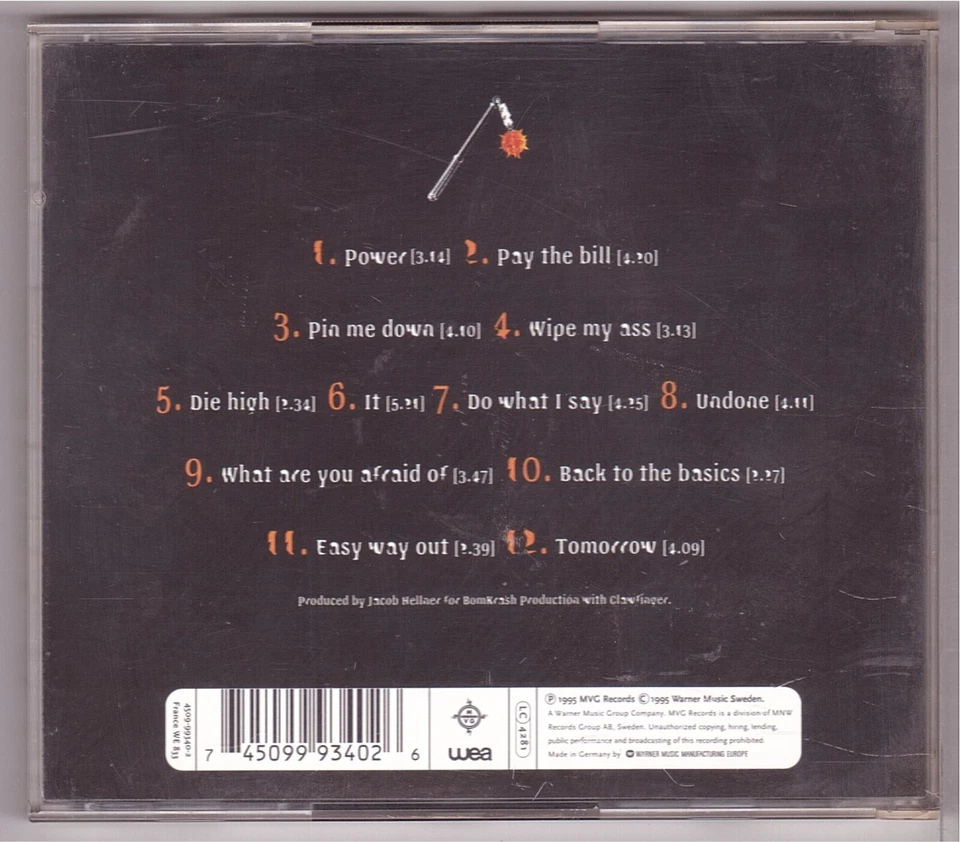 Clawfinger - Use Your Brain (CD 1995) - Bild 2 von 3