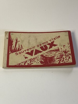 Antique Post Card Souvenir Book Fort Vaux France WWI