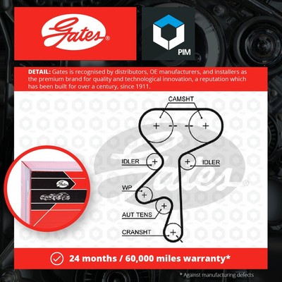 Timing Belt Fits OPEL ASTRA F 1.6 94 to 02 X16xel Gates 24451896  